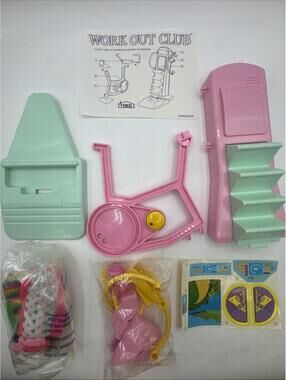 Rare! HSC Vanna White 11.5” Doll “Vanna’s Workout Collection” Bike Outfits 1993